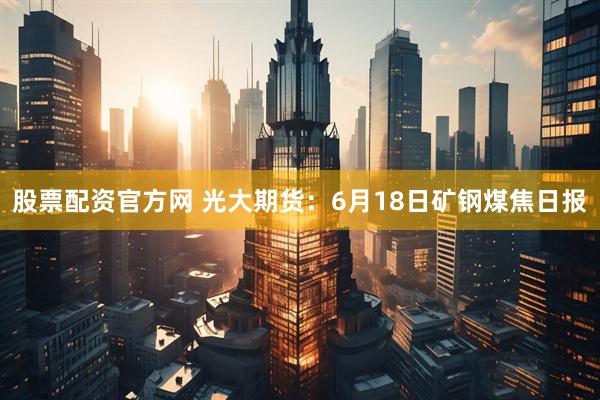 股票配资官方网 光大期货：6月18日矿钢煤焦日报
